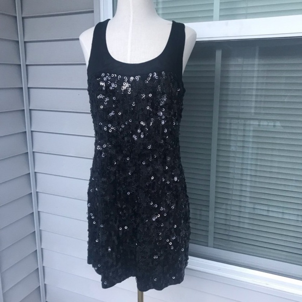 Express black sequin dress size XS